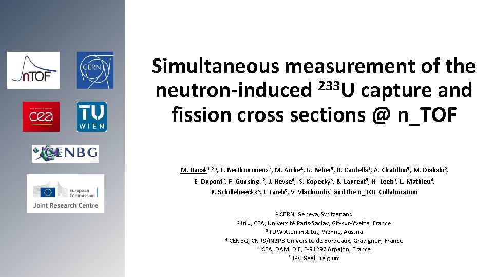 Simultaneous measurement of the 233 neutron-induced U capture and fission cross sections @ n_TOF