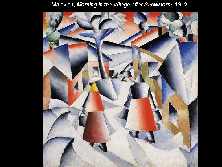 Malevich, Morning in the Village after Snowstorm, 1912 