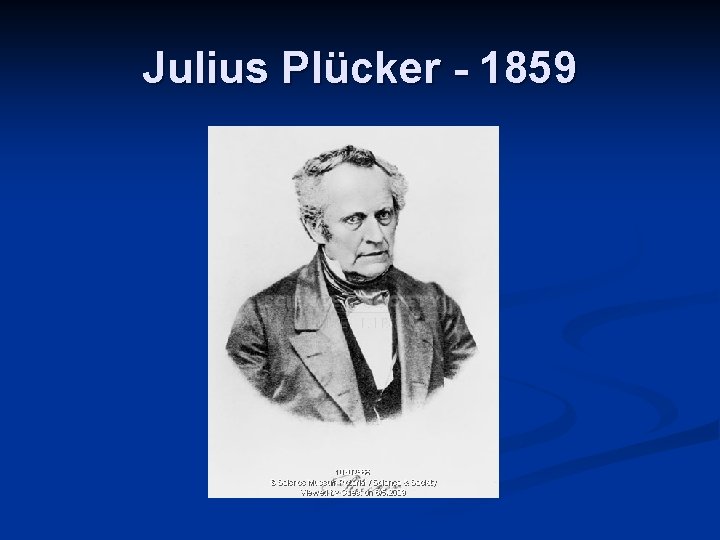 Julius Plücker - 1859 