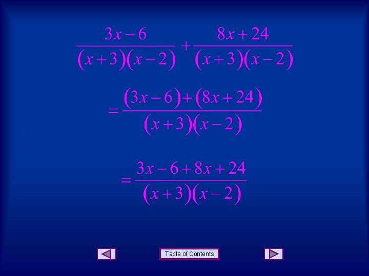 Adding Unlike Rationals Add Subtract Rationals Unlike Denominators It is assumed
