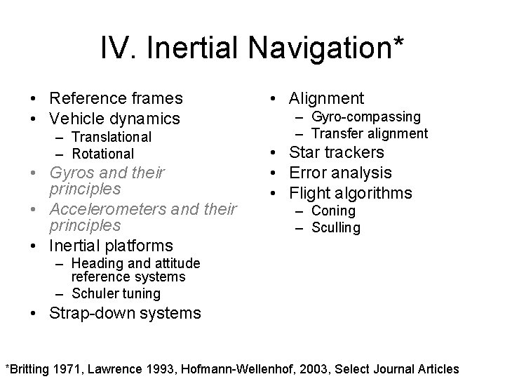 Space Navigation Course Syllabus I III IV V