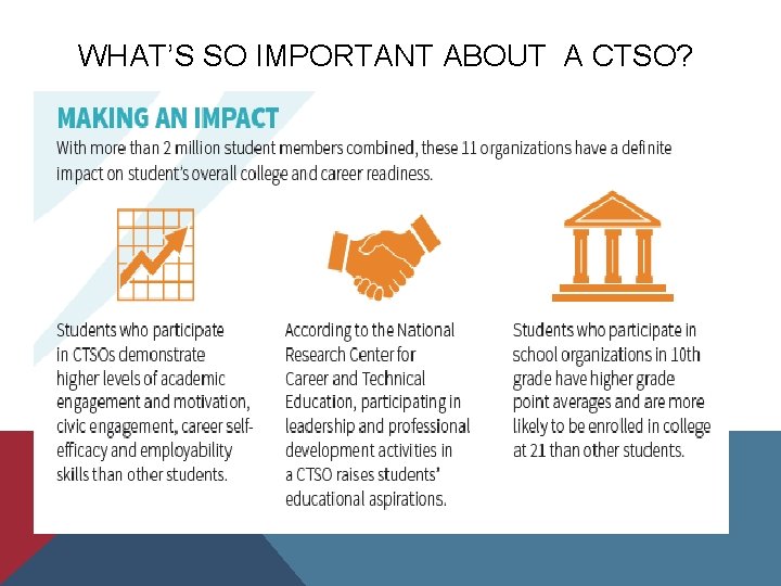 WHAT’S SO IMPORTANT ABOUT A CTSO? 