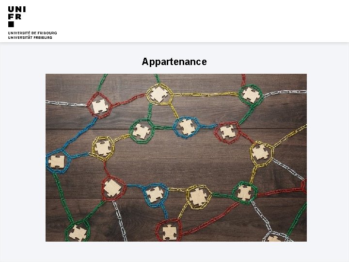 Appartenance UNIVERSITÉ DE FRIBOURG UNIVERSITÄT FREIBURG 2019 