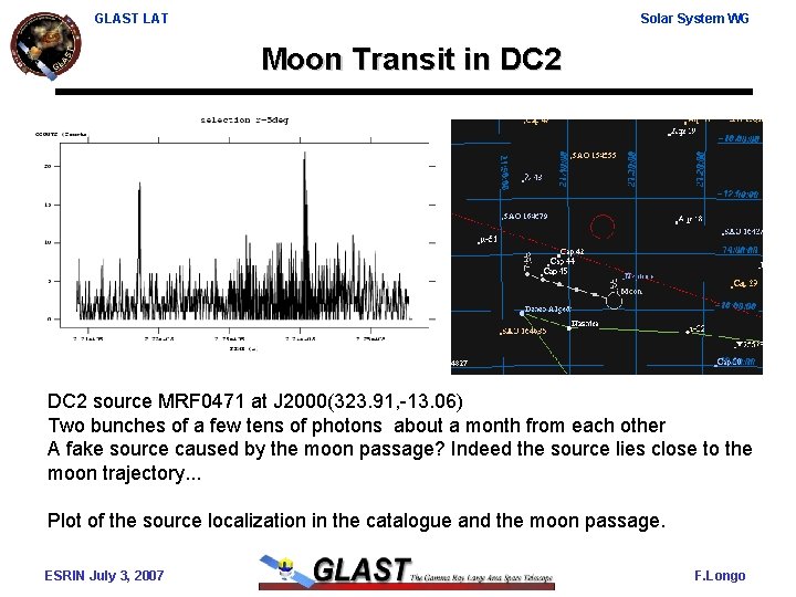 GLAST LAT Solar System WG Moon Transit in DC 2 source MRF 0471 at