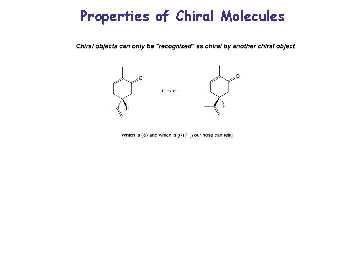 Properties of Chiral Molecules 