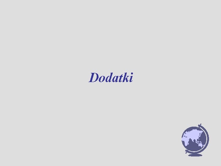 Dodatki 