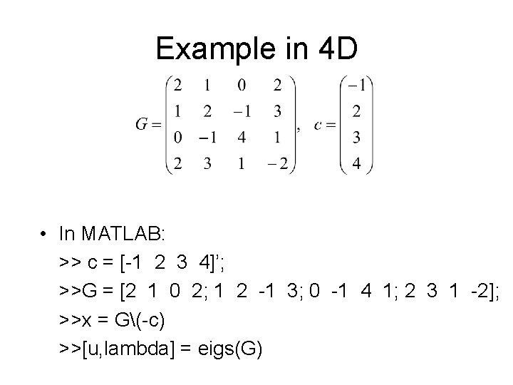 Multivariate Unconstrained Optimisation First We Consider Algorithms For