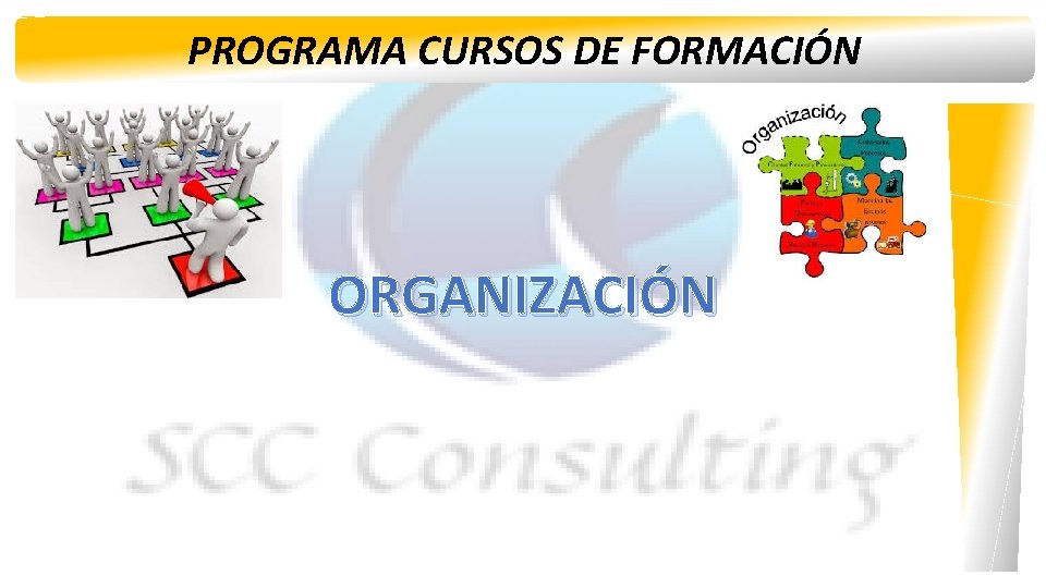 PROGRAMA CURSOS DE FORMACIÓN ORGANIZACIÓN 
