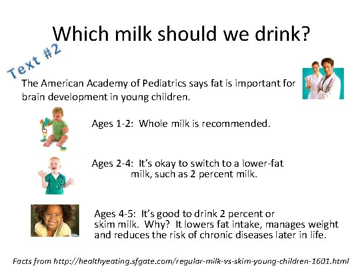 Which milk should we drink? The American Academy of Pediatrics says fat is important