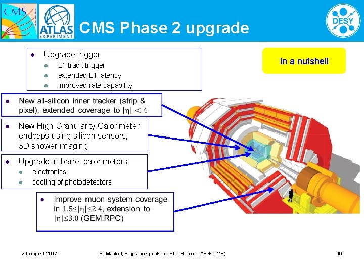 CMS Phase 2 upgrade Upgrade trigger l l L 1 track trigger extended L