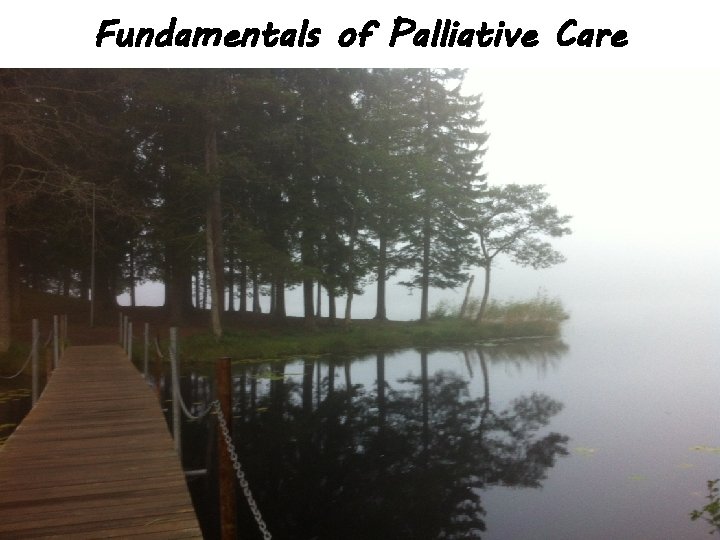Fundamentals of Palliative Care 2020 -10 -02 Elisabeth Kenne Sarenmalm 
