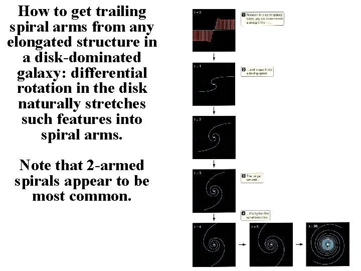 How to get trailing spiral arms from any elongated structure in a disk-dominated galaxy: