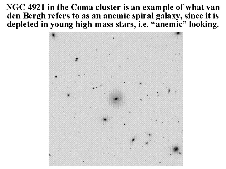 NGC 4921 in the Coma cluster is an example of what van den Bergh