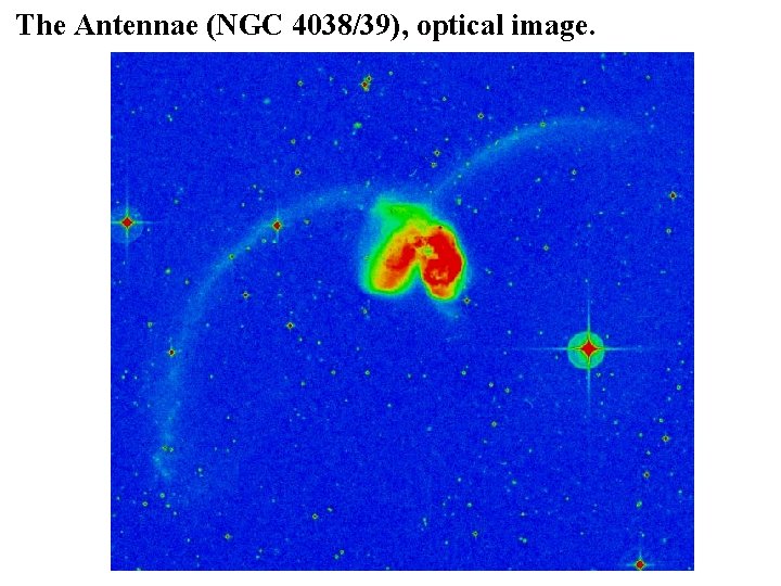 The Antennae (NGC 4038/39), optical image. 