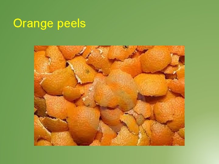 Orange peels 