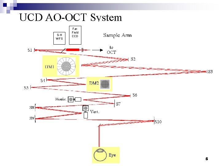 UCD AO-OCT System S-H WFS Far. Field CCD 5 