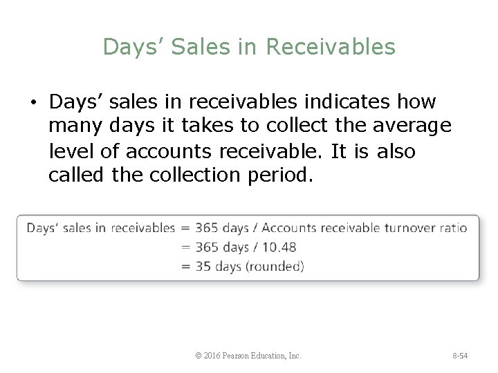 Chapter 8 Receivables Learning Objectives 1 Define And