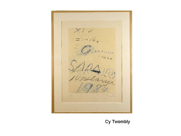 Cy Twombly 