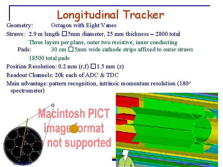 Longitudinal Tracker Geometry: Octagon with Eight Vanes Straws: 2. 9 m length � 5 Longitudinal Tracker Geometry: Octagon with Eight Vanes Straws: 2. 9 m length � 5