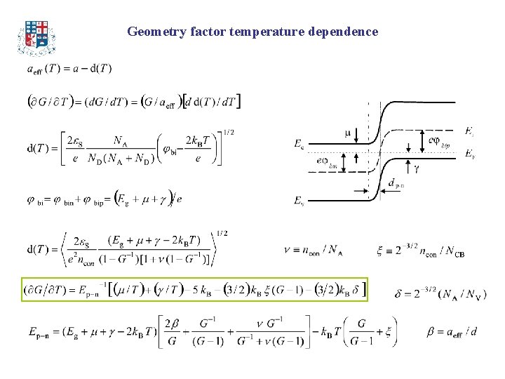 Geometry factor temperature dependence 