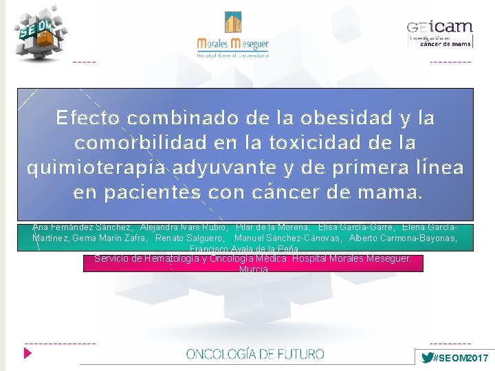 Efecto combinado de la obesidad y la comorbilidad en la toxicidad de la quimioterapia