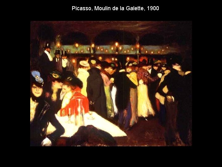 Picasso, Moulin de la Galette, 1900 Picasso, Moulin de la Galette, 1900