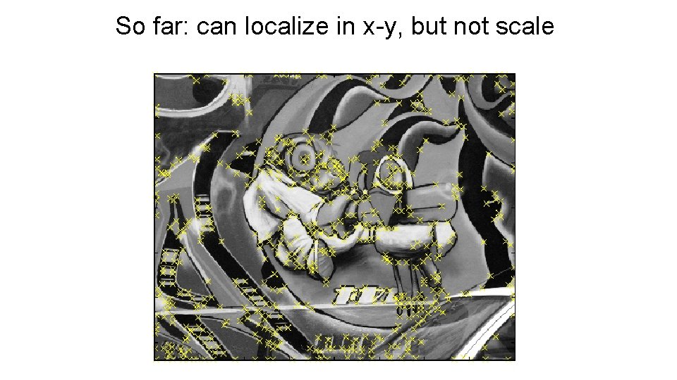 So far: can localize in x-y, but not scale 