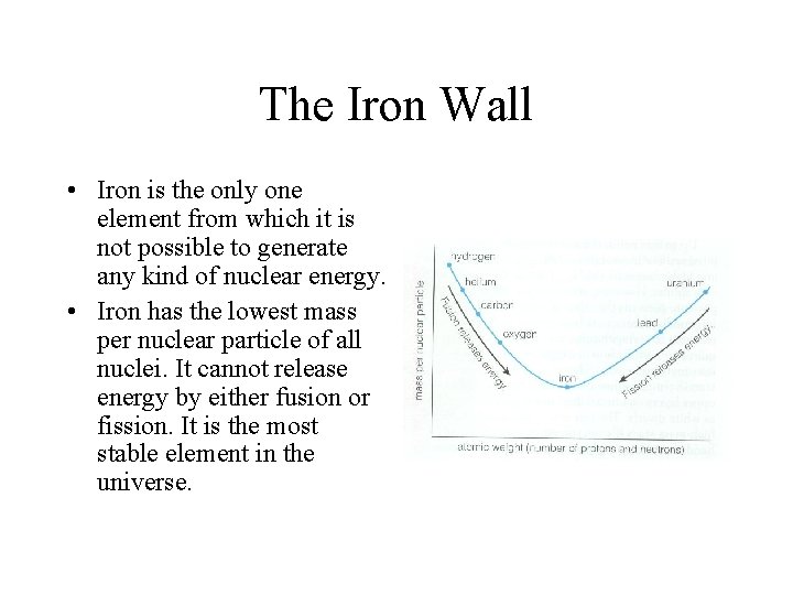 The Iron Wall • Iron is the only one element from which it is