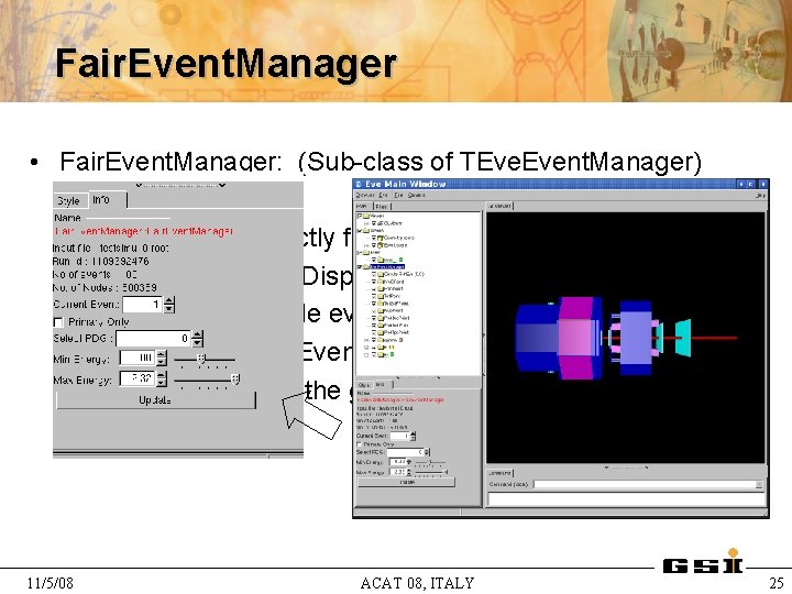 Fair. Event. Manager • Fair. Event. Manager: (Sub-class of TEve. Event. Manager) – –