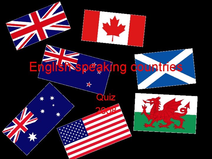 English speaking countries Quiz 2008 