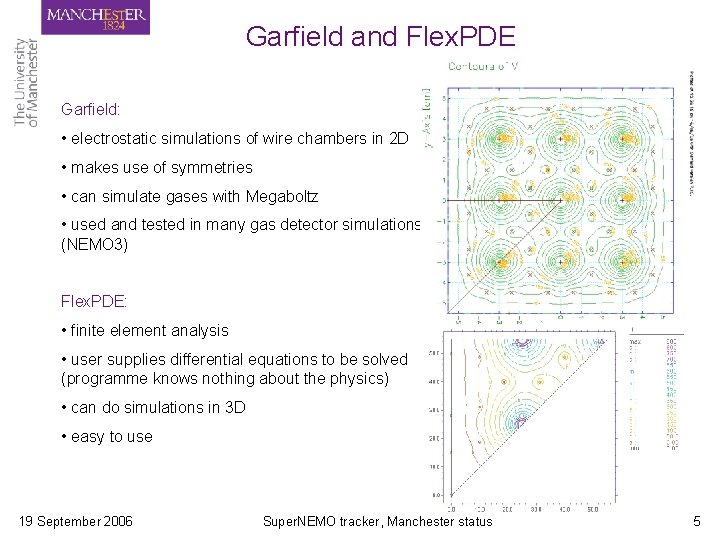 Garfield and Flex. PDE Garfield: • electrostatic simulations of wire chambers in 2 D Garfield and Flex. PDE Garfield: • electrostatic simulations of wire chambers in 2 D