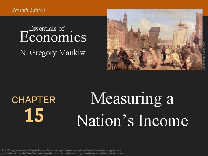 Seventh Edition Economics N. Gregory Mankiw CHAPTER 15 Measuring a Nation’s Income © 2015