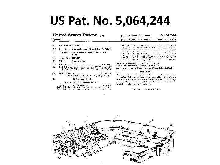 US Pat. No. 5, 064, 244 