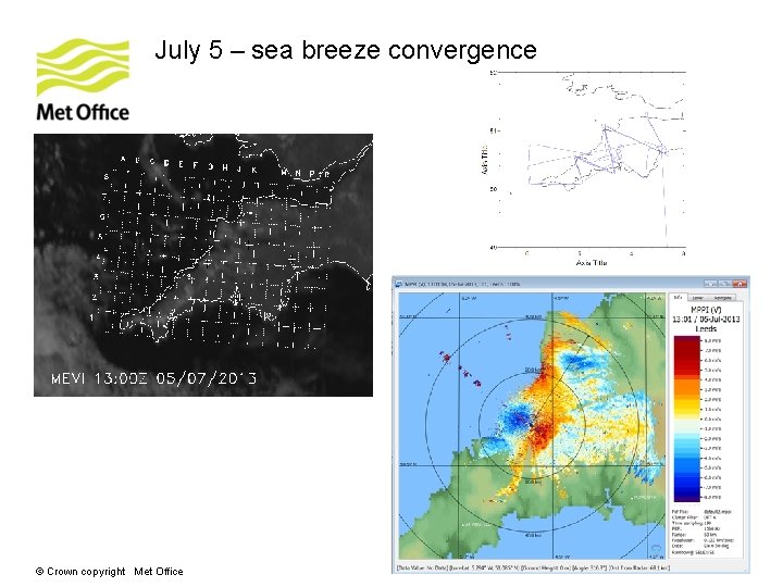 July 5 – sea breeze convergence © Crown copyright Met Office 