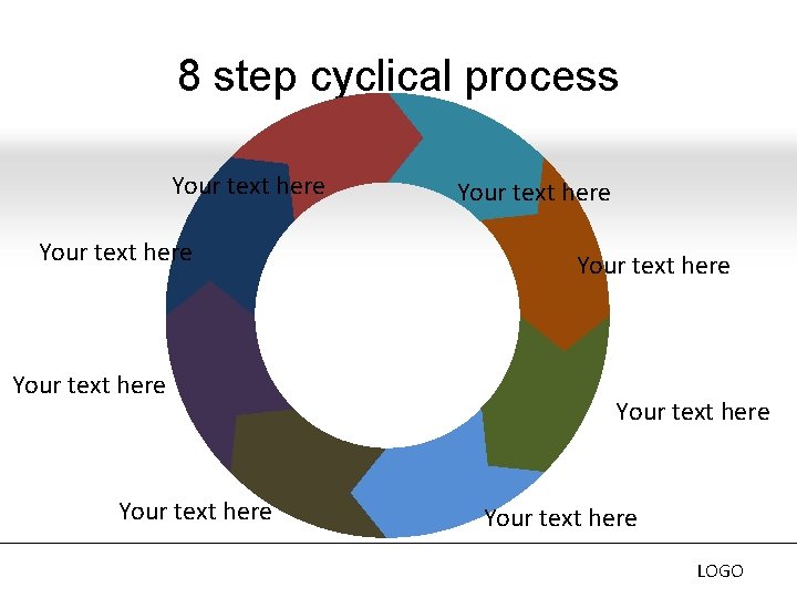 8 step cyclical process Your text here Your text here LOGO 8 step cyclical process Your text here Your text here LOGO