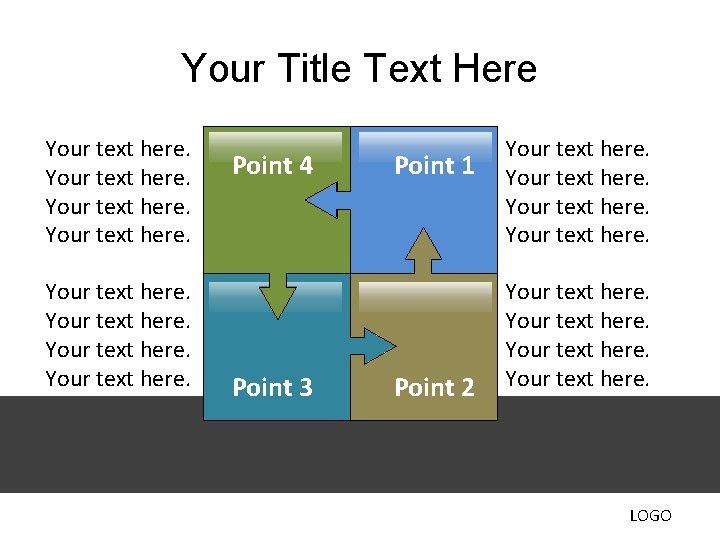 Your Title Text Here Your text here. Point 4 Point 3 Point 1 Point Your Title Text Here Your text here. Point 4 Point 3 Point 1 Point