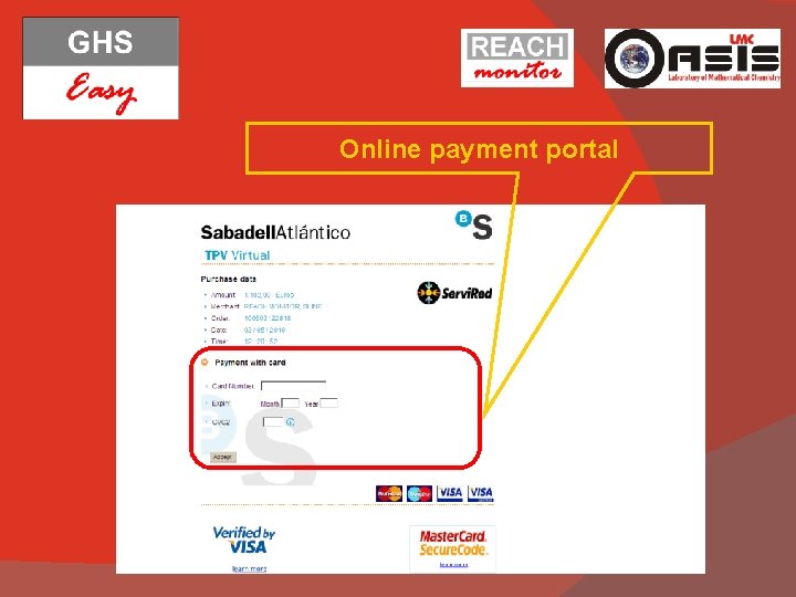 Online payment portal 