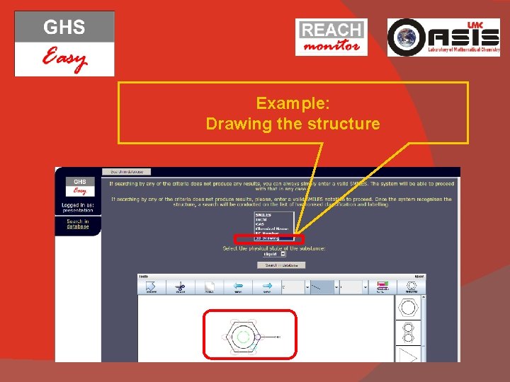 Example: Drawing the structure 