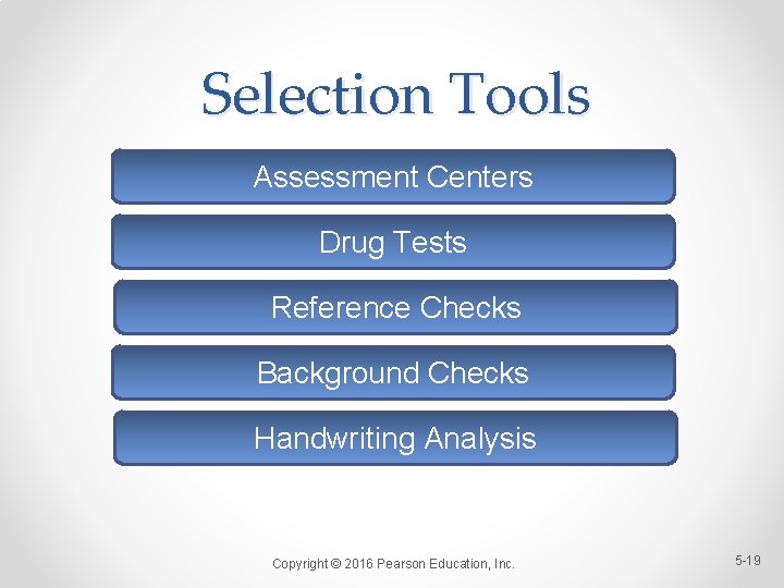 Selection Tools Assessment Centers Drug Tests Reference Checks Background Checks Handwriting Analysis Copyright ©