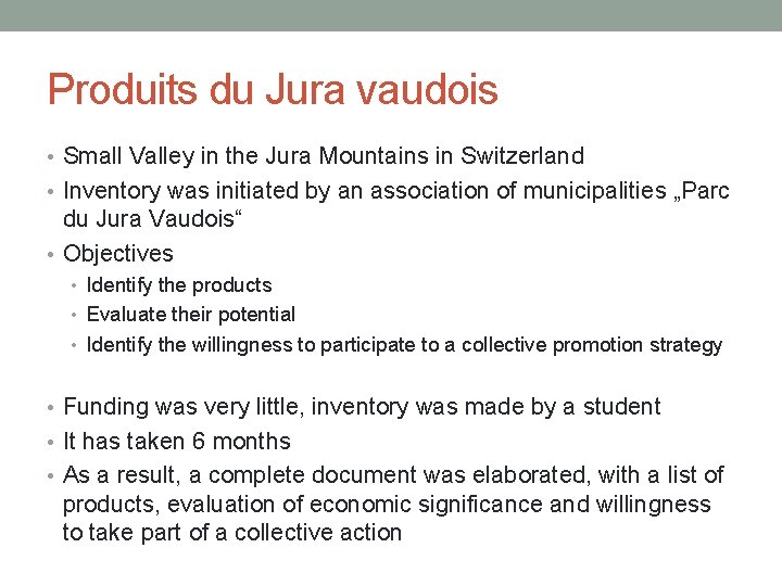 Produits du Jura vaudois • Small Valley in the Jura Mountains in Switzerland •