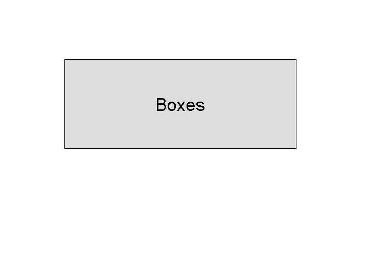 Boxes 