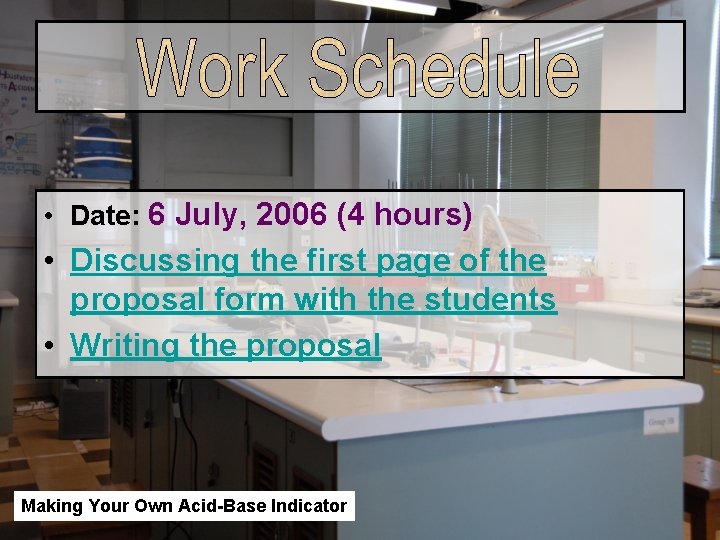 • Date: 6 July, 2006 (4 hours) • Discussing the first page of • Date: 6 July, 2006 (4 hours) • Discussing the first page of