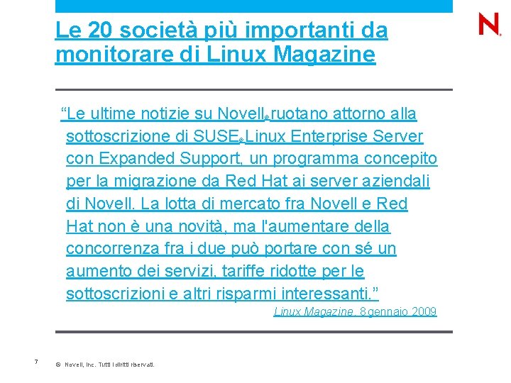 Le 20 società più importanti da monitorare di Linux Magazine “Le ultime notizie su