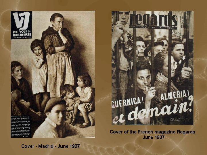 Cover of the French magazine Regards June 1937 Cover - Madrid - June 1937