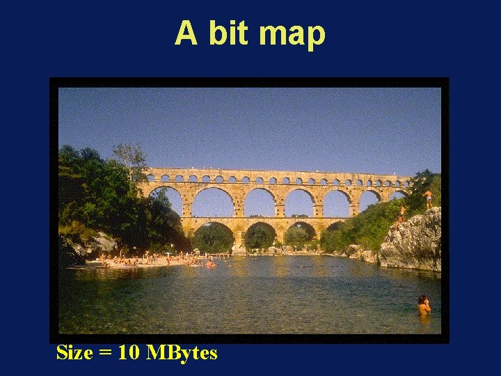 A bit map Size = 10 MBytes 