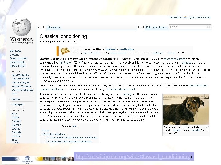 http: //en. wikipedia. org/wiki/Classical_conditioning) http: //en. wikipedia. org/wiki/Classical_conditioning)