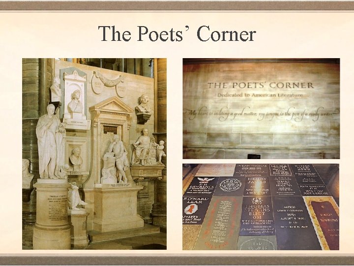 The Poets’ Corner 