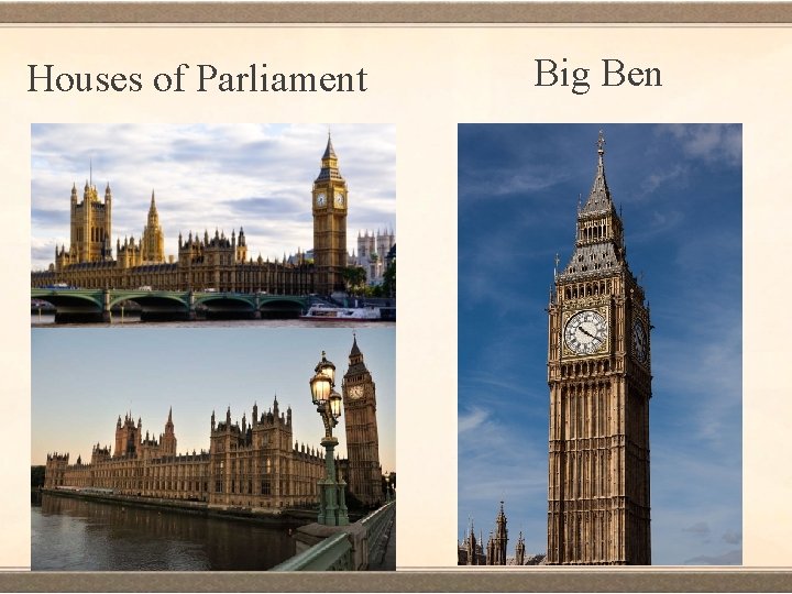Houses of Parliament Big Ben 