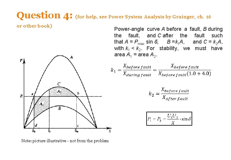 Question 4: (for help, see Power System Analysis by Grainger, ch. 16 or other Question 4: (for help, see Power System Analysis by Grainger, ch. 16 or other