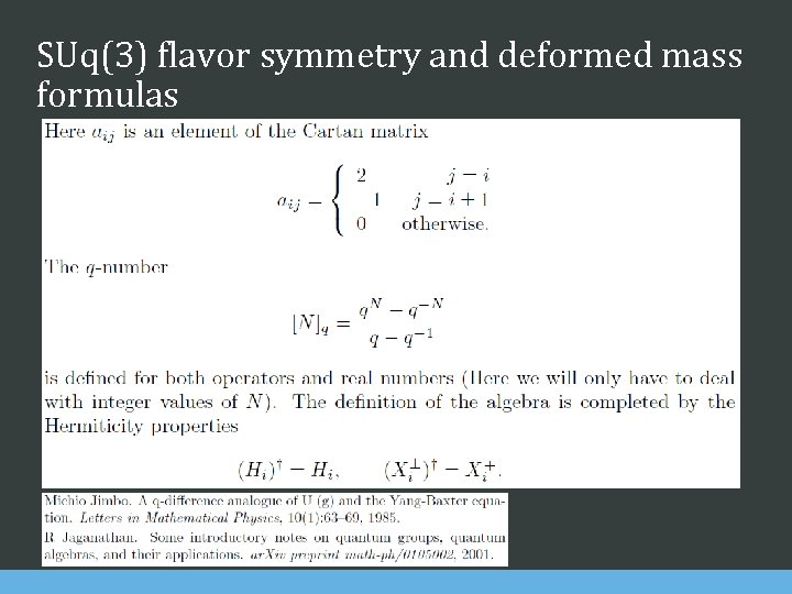 SUq(3) flavor symmetry and deformed mass formulas 